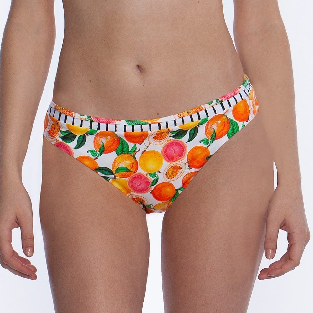 NWT Nanette Lepore Women's Tutti Frutti Charmer Bikini Bottom 12